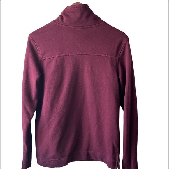 THE North Face burgundy cowl neck hiking light weight sweater medium - Picture 2 of 9